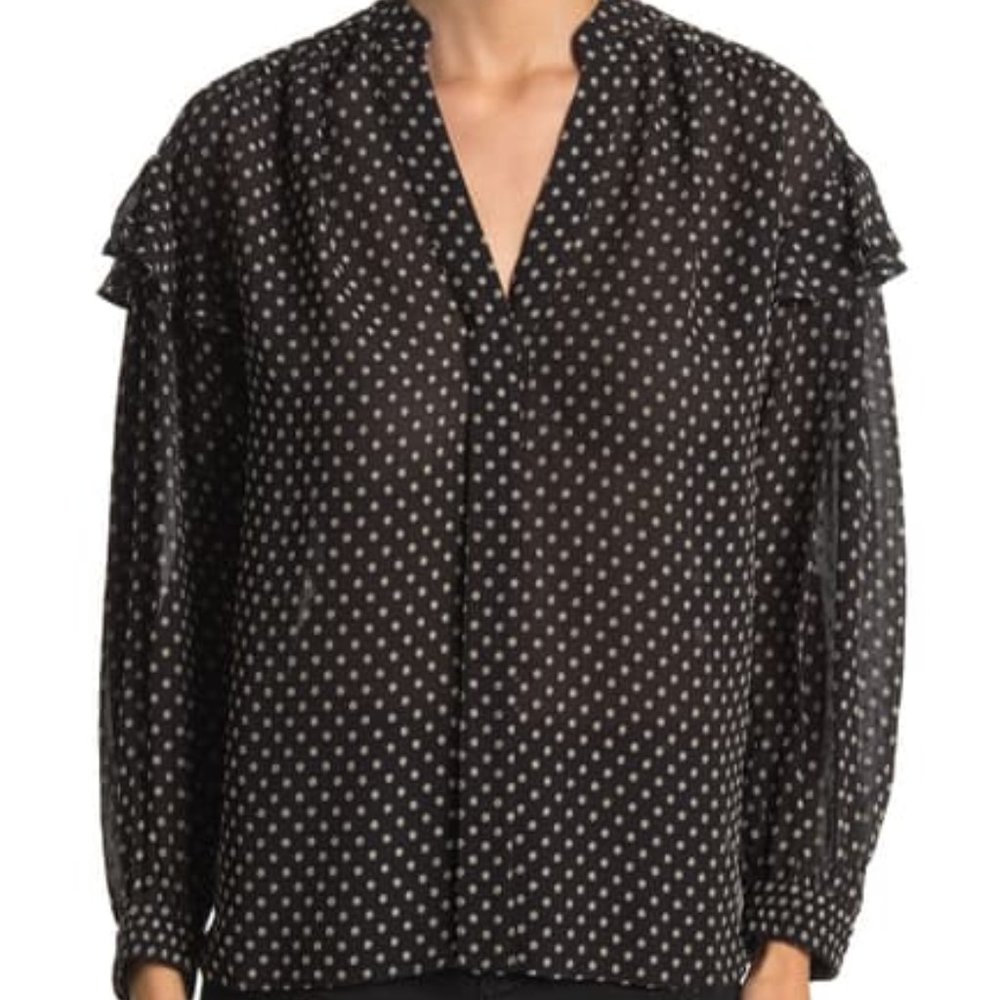 DEREK LAM 10 CROSBY Kaena Ruffled Blouse